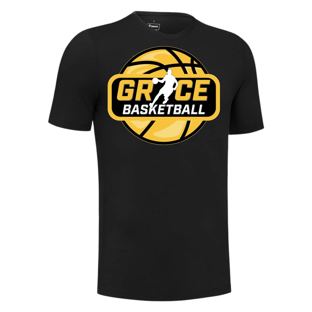 Grace Basketball Cotton T-shirt Black