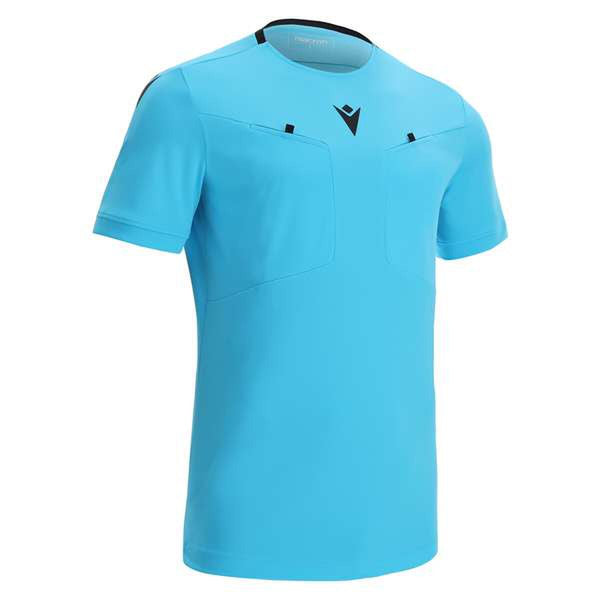 Frisk Referee SS Shirt NeonSky/Black