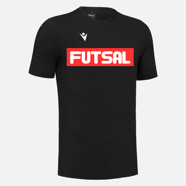 Futsal S/S Tee - Red on Black