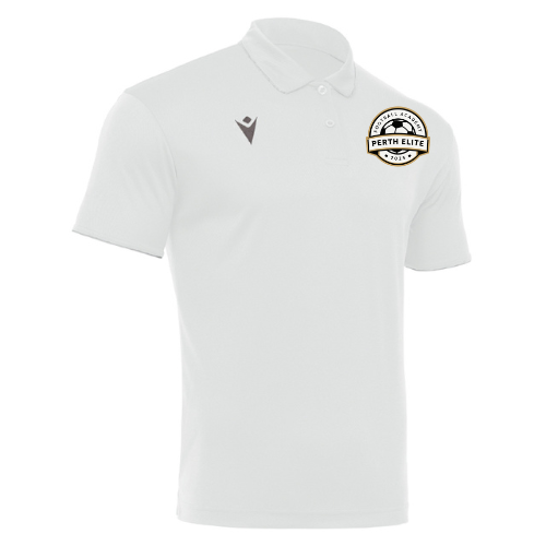 Perth Elite Football Academy Draco Hero Polo White