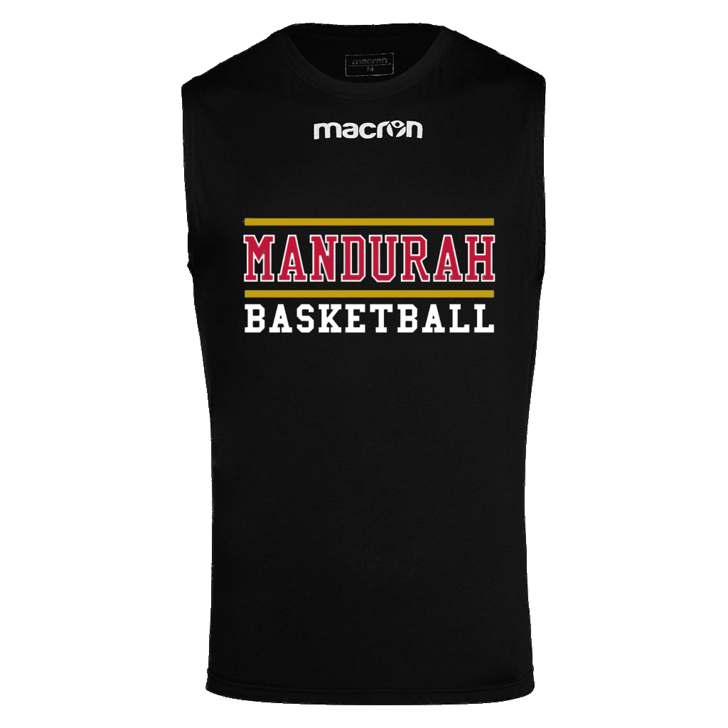 Mandurah Basketball Black Sleeveless Shirt