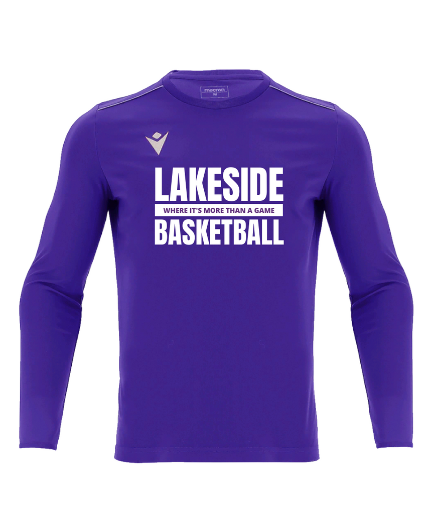 Lakeside Basketball Fan Shirt Purple LS