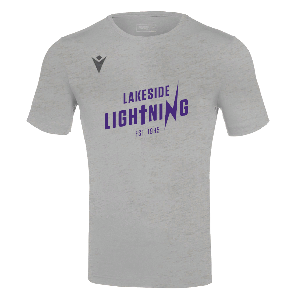 Lakeside Lightning Basketball Fan T-Shirt Grey