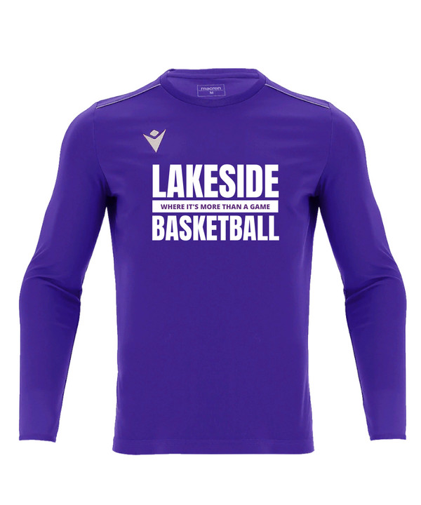 Lakeside Basketball Fan Shirt Purple LS