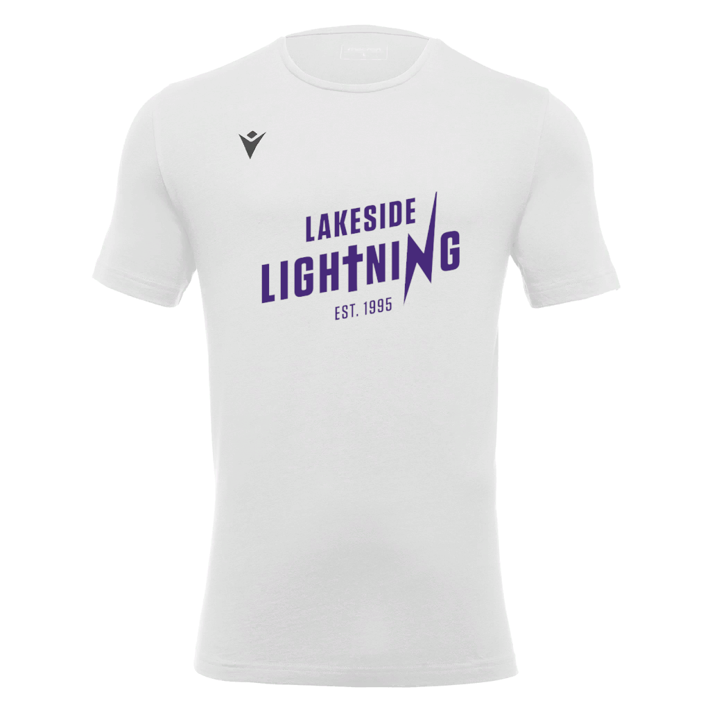 Lakeside Lightning Basketball Fan T-Shirt White